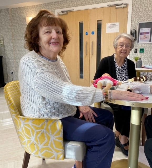 Residents Enjoying a Pamper Session