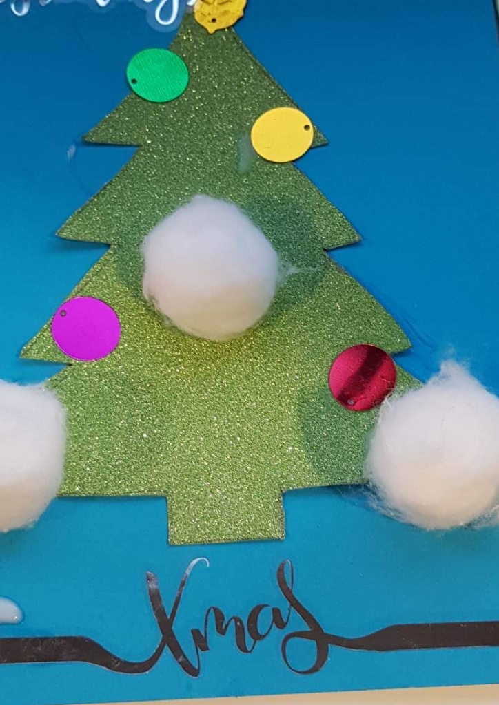 A Christmas tree craft