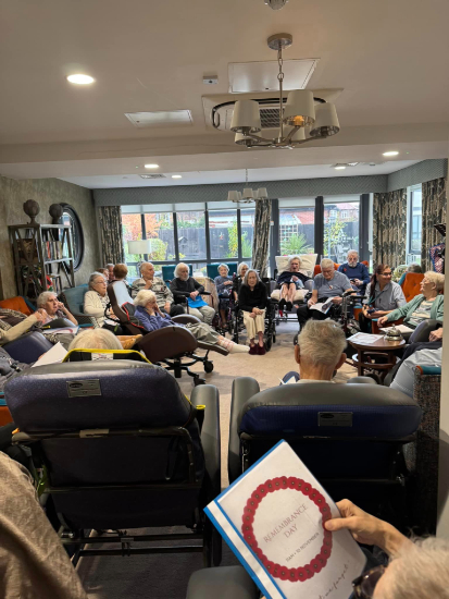 Remembrance Day at The Amberley Care Home