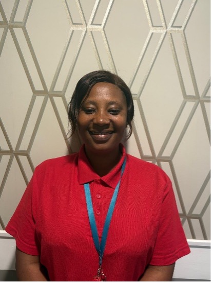 lady posing for staff photo